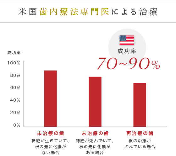 米国歯内療法専門医による治療